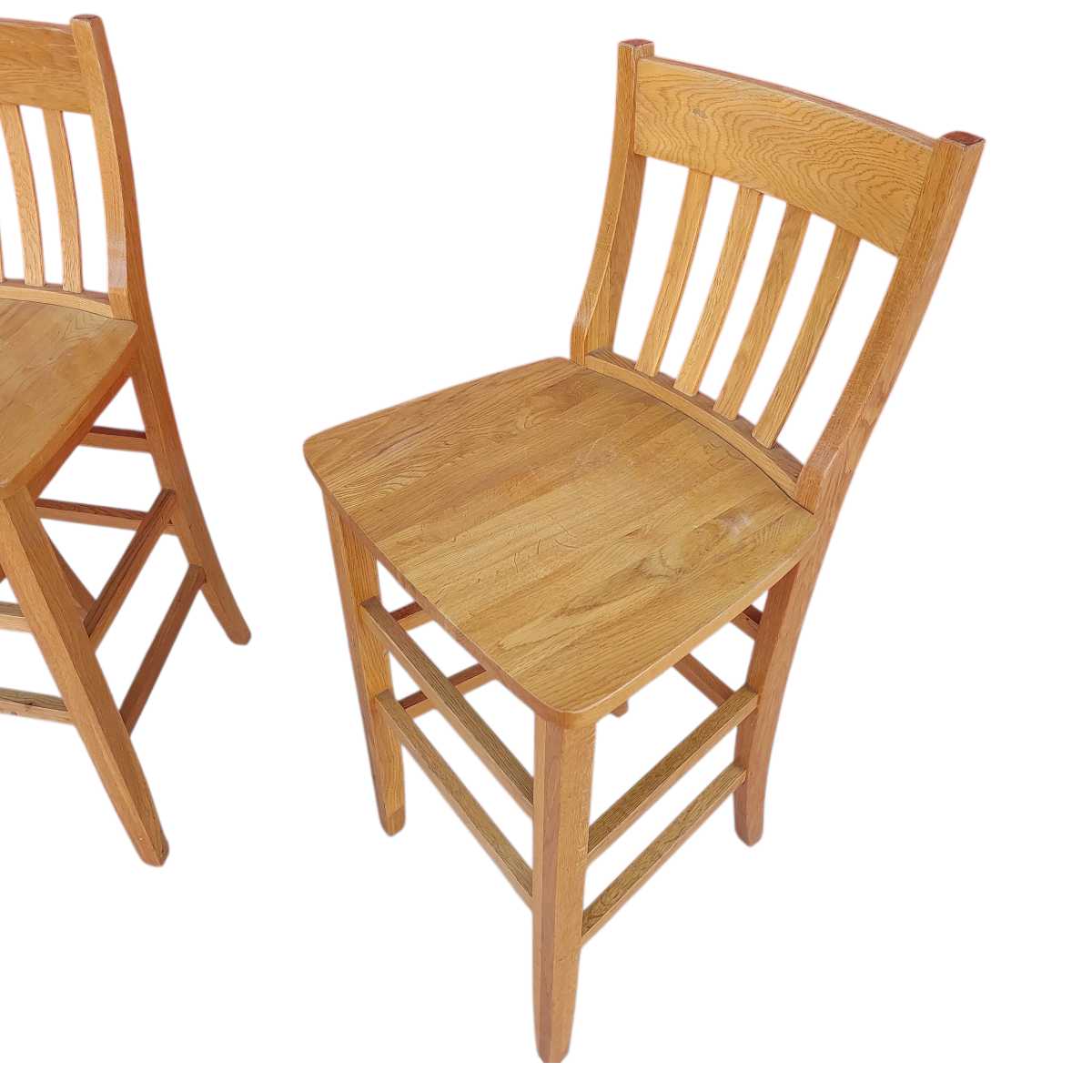 Pair of Oak Barstools