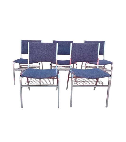 5 Mid Century Bertolini Dining Chairs