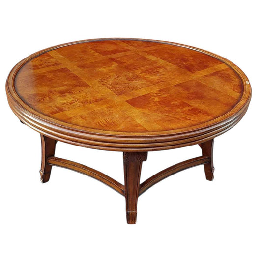 Round Burl Coffee Table
